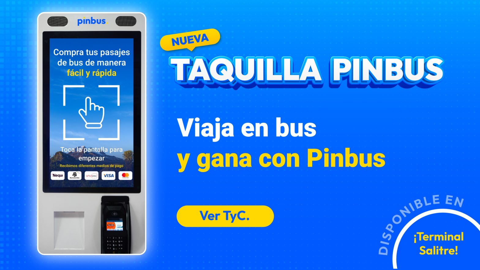 Participa en kioscos Pinbus