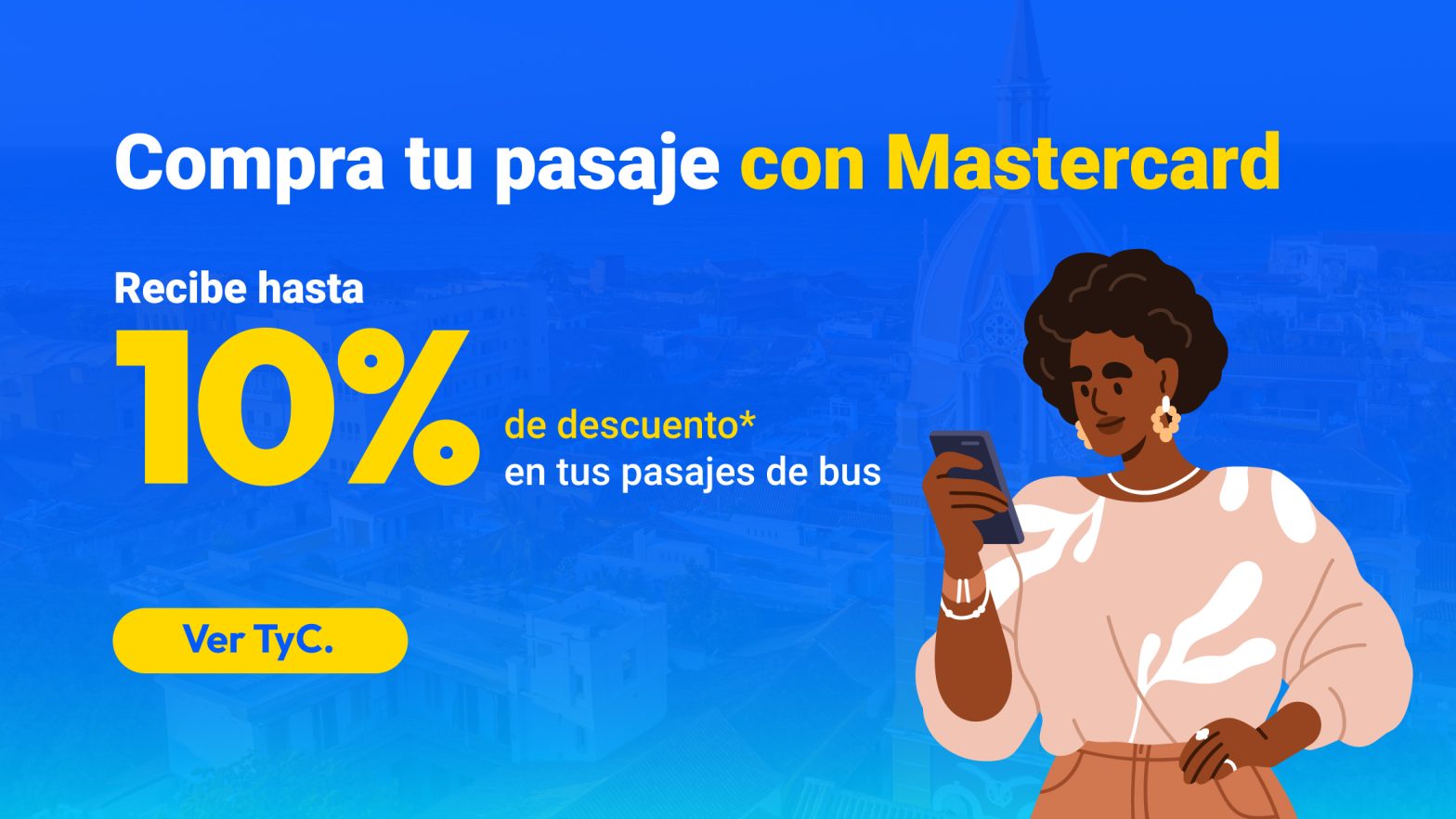 Paga con Mastercard en Pinbus